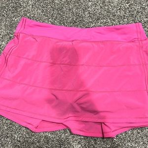 Lululemon hot pink pace rival skirt